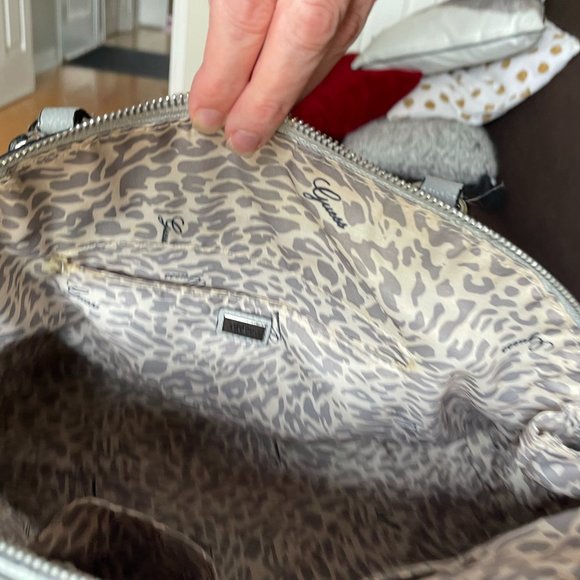 Guess, Silver Gray Handbag - Picture 7 of 9